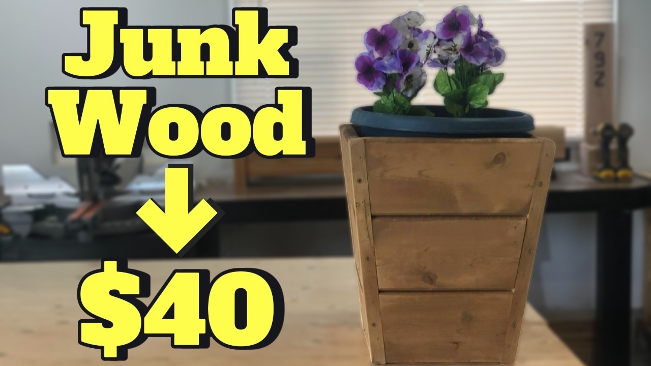 Build This Easy Tapered Planter With Leftover Wood!