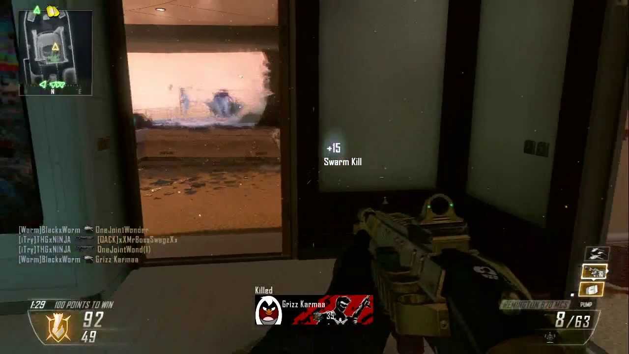 Cod Black Ops 2 Double Swarm on Hijacked Camping