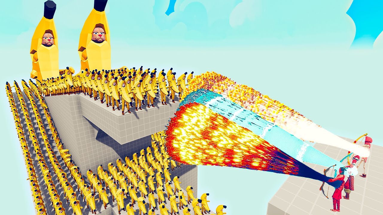 100x BANANA CAT + 2x GIANT vs 3x EVERY GOD - Totally Accurate Battle Simulator TABS