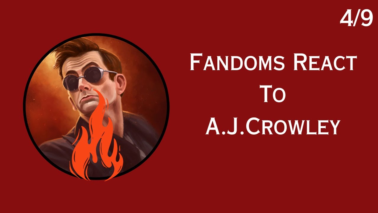 Fandoms react to Crowley | Good Omens 4/DISCONTINUED