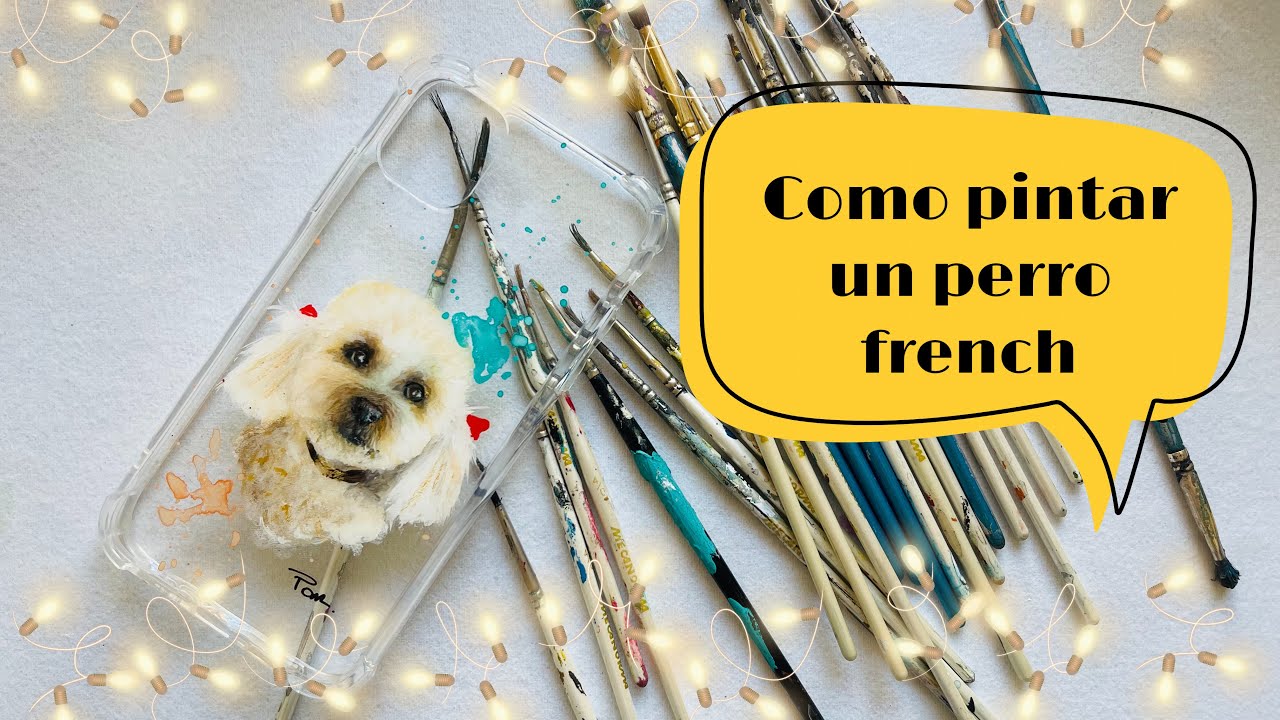 PINTO UN PERRITO EN UNA FUNDA | RESINA | FRENCH |