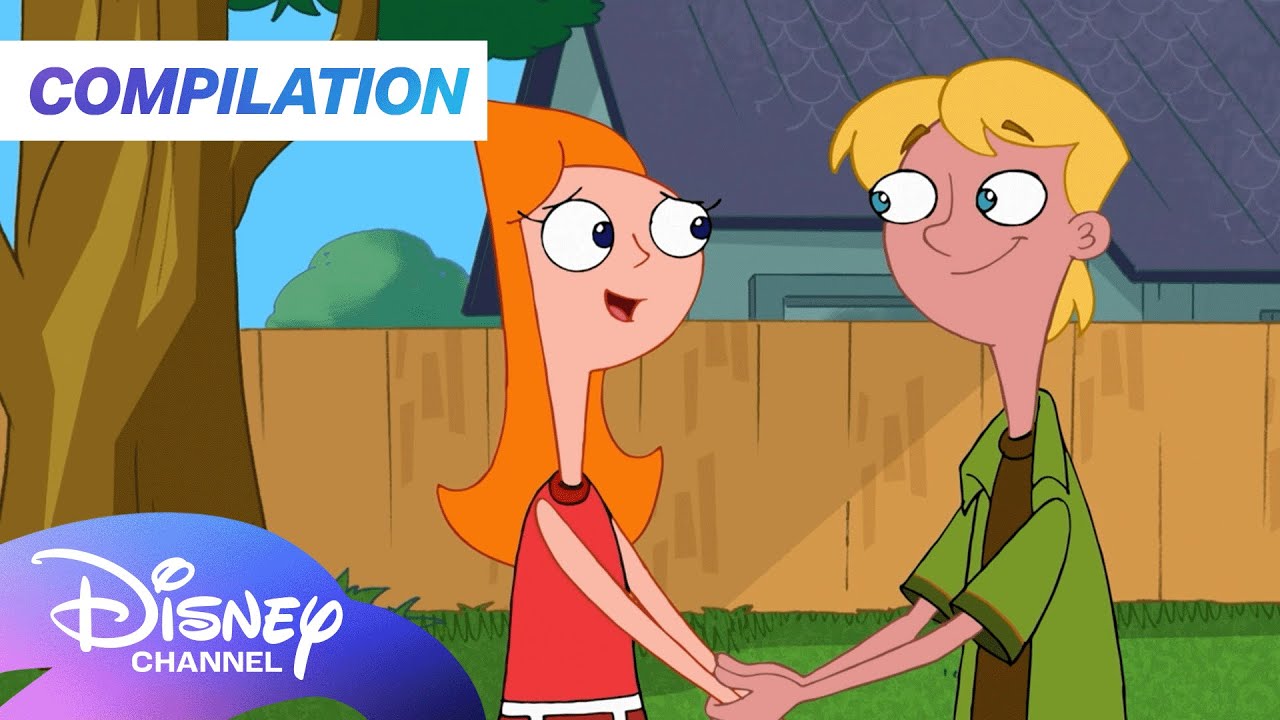 Phineas and Ferb | Jeremy and Candace: the Ultimate Green Flag Moments ❤️ | @disneychannelanimation