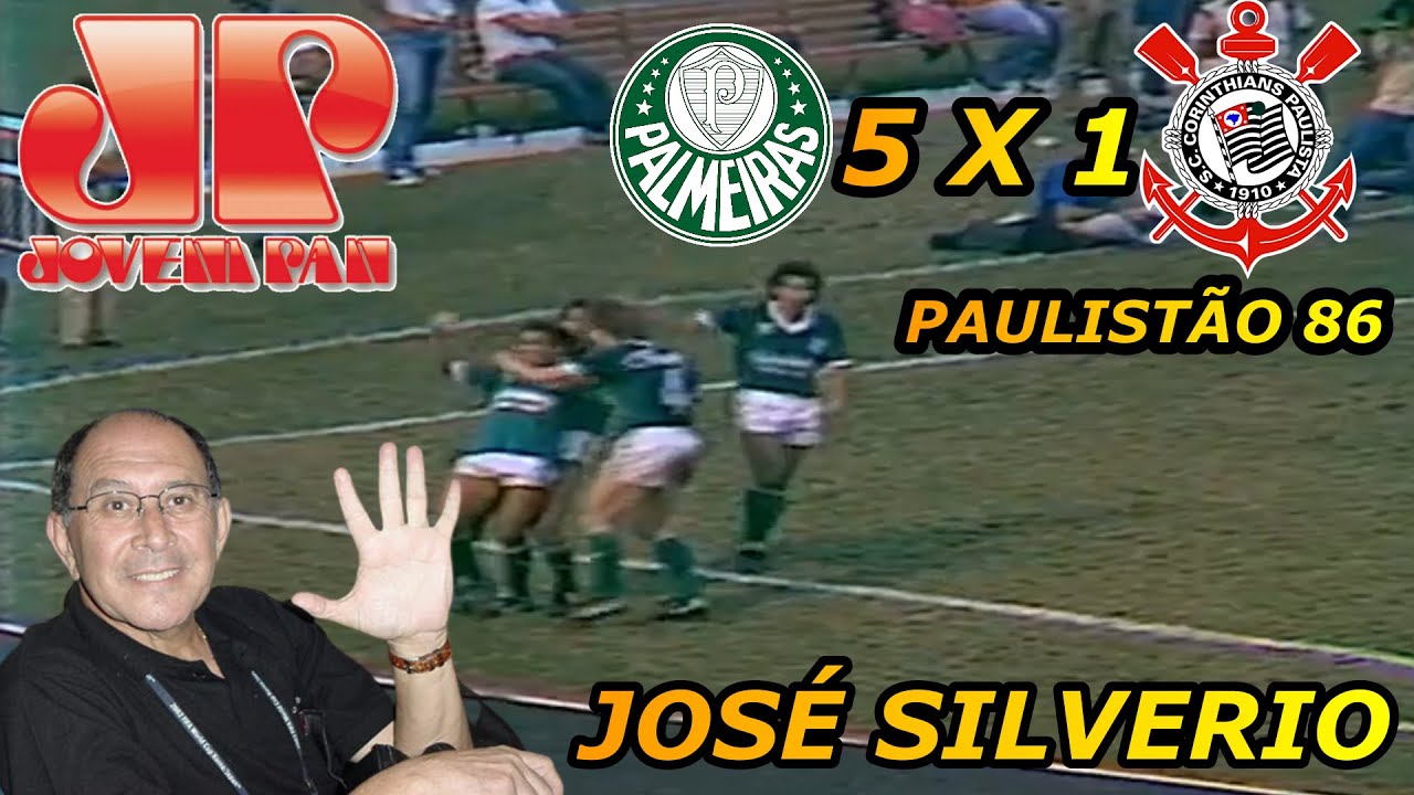 José Silverio / Palmeiras 5 x 1 Corinthians Paulistão 86 Rádio Jovem Pan