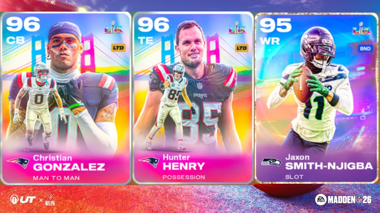 Super Bowl Part 2 Sam Darnold, Jaxon Smith-Njigba, LTD Christian Gonzalez | Madden 26 Ultimate Team