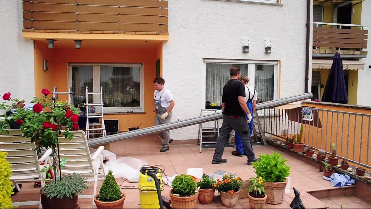 Montage einer WAREMA Kassetten-Markise