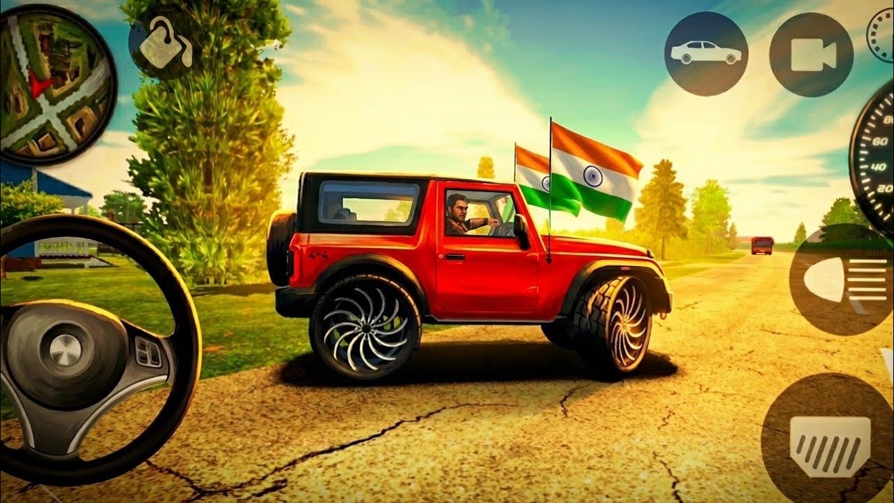 Modified Mahindra Thar😈Games:Indian Red Thar (Gadi Wala Games) Car Game Android Game - #2026