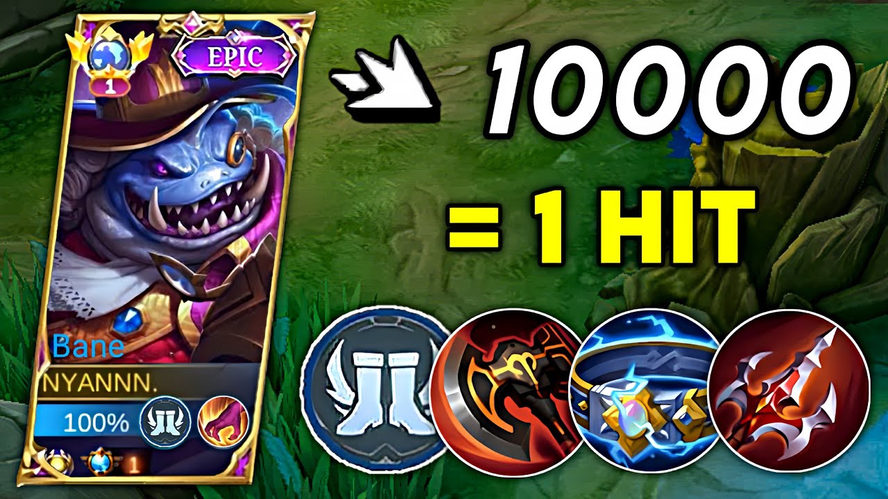 TOP GLOBAL BANE BEST MULTIPLE TRUE DAMAGE BUILD THAT CAN ONE SHOT ENEMIES!!☠️(INSANE DAMAGE! )