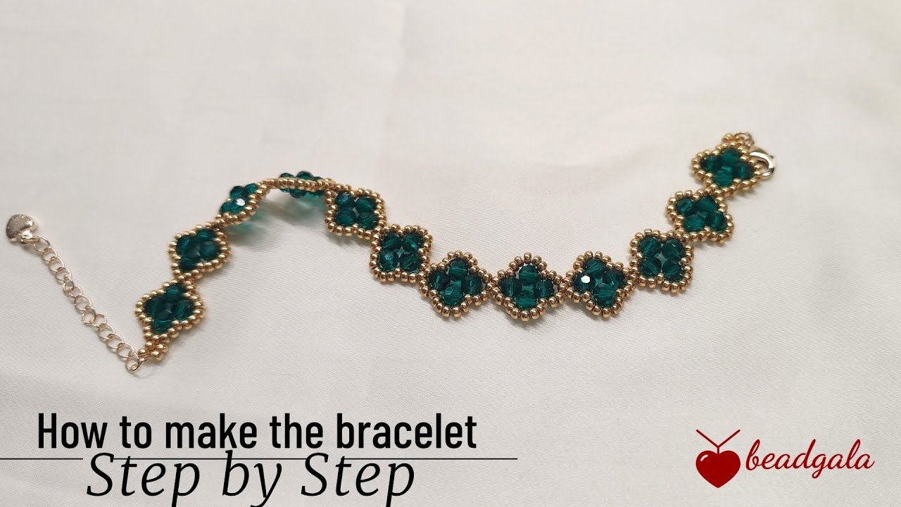 How to make a  bracelet/ Very easy/Step by step/Beading beginner can also learn