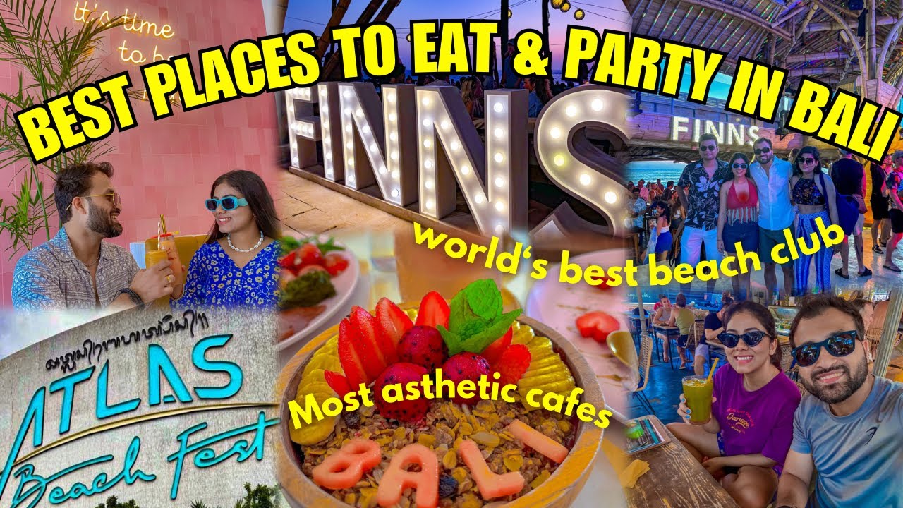 Finns beach club | Atlas beach club | kynd community | samadi bali | best cafes in canggu #bali
