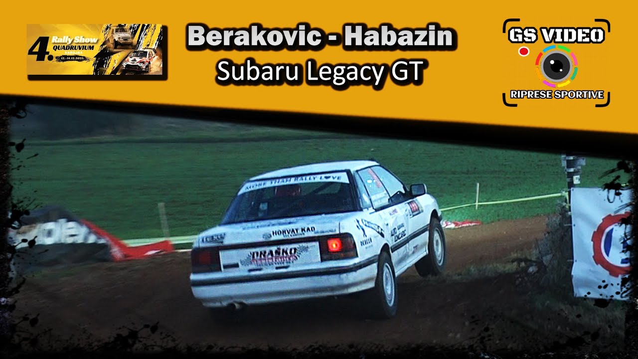 4. Rally Show Quadruvium 2025 | Boris Berakovic - Danijel Habazin | Subaru Legacy GT