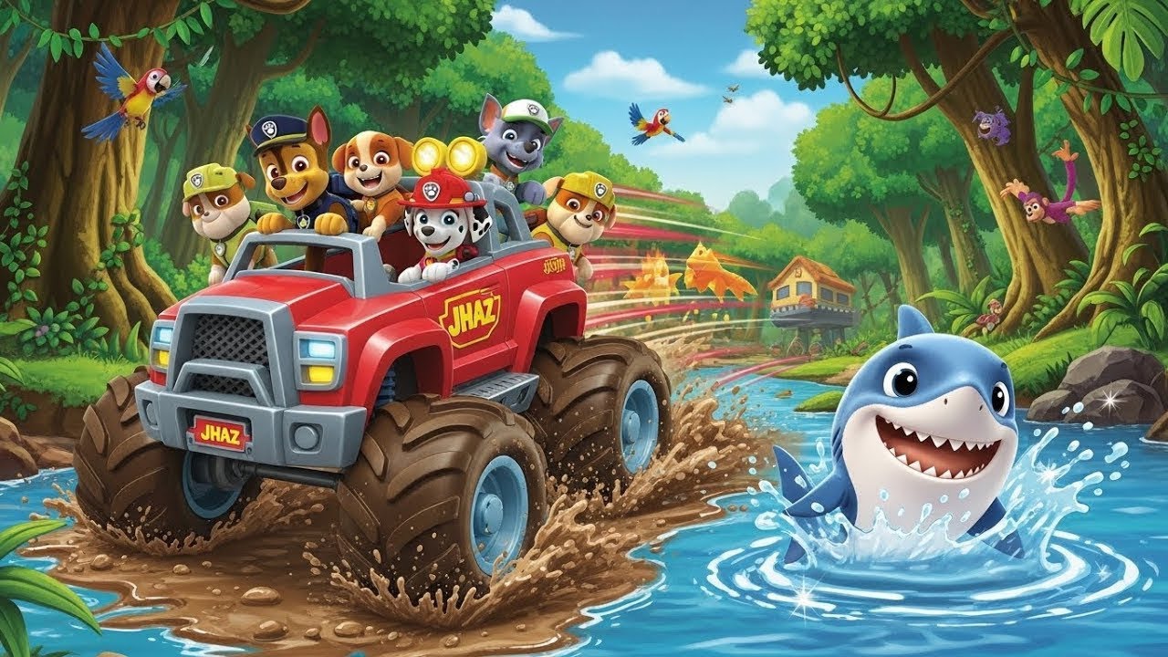 Paw Patrol Saves Baby Shark in Wonder Mountain 🐾🦈 | Exciting Rescue Adventure for Kids