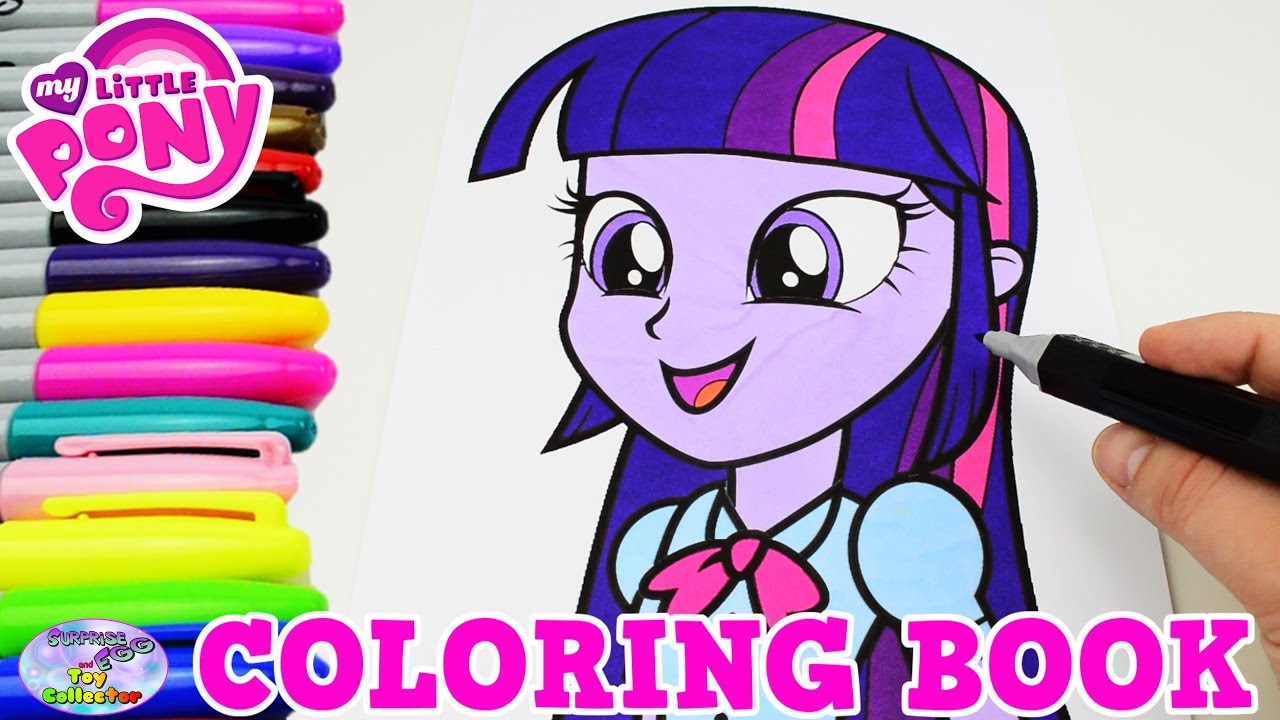 My Little Pony Coloring Book Twilight Sparkle MLP MLPEG Episode Surprise Egg and Toy Collector SETC