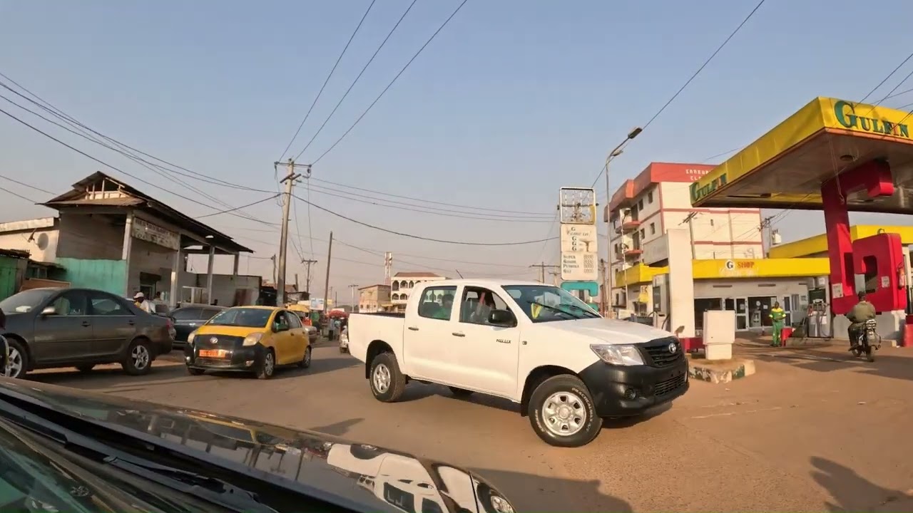 Driving around Biyem Assi, Yaounde