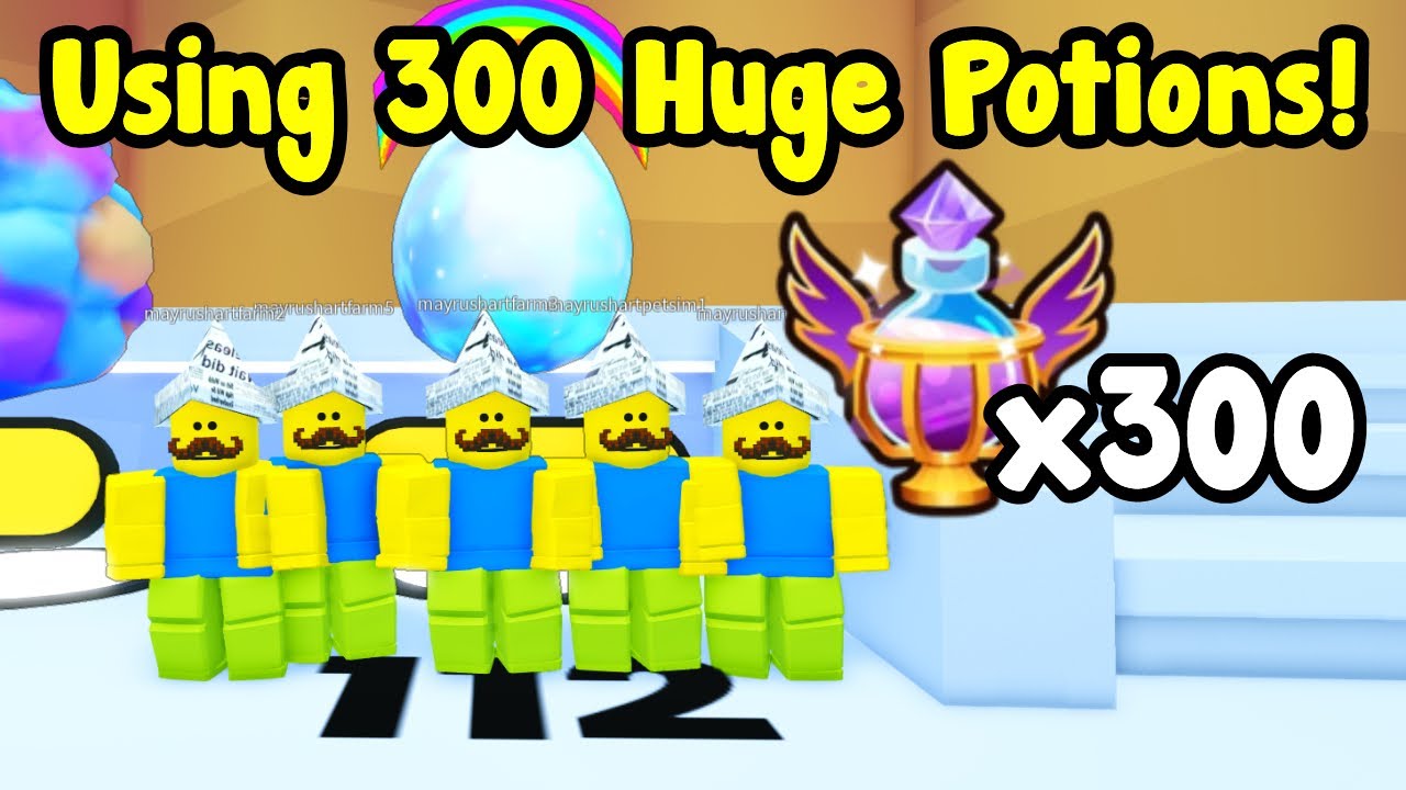 I Used Huge Potions For 50 Hours And Hatched these Pets In  Pet Simulator 99!