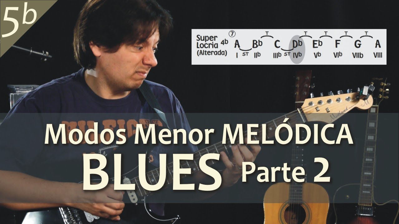 Modos Menor Melódica 5b - BLUES - Tutorial #79