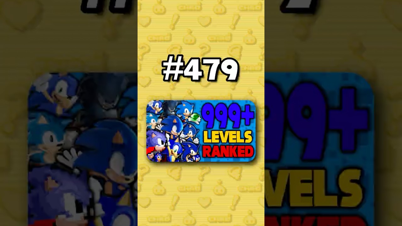 Номер 479 &mdash; Рейтинг ВСЕХ 999+ уровней Sonic от худшего к лучшему #sonicthehedgehog
