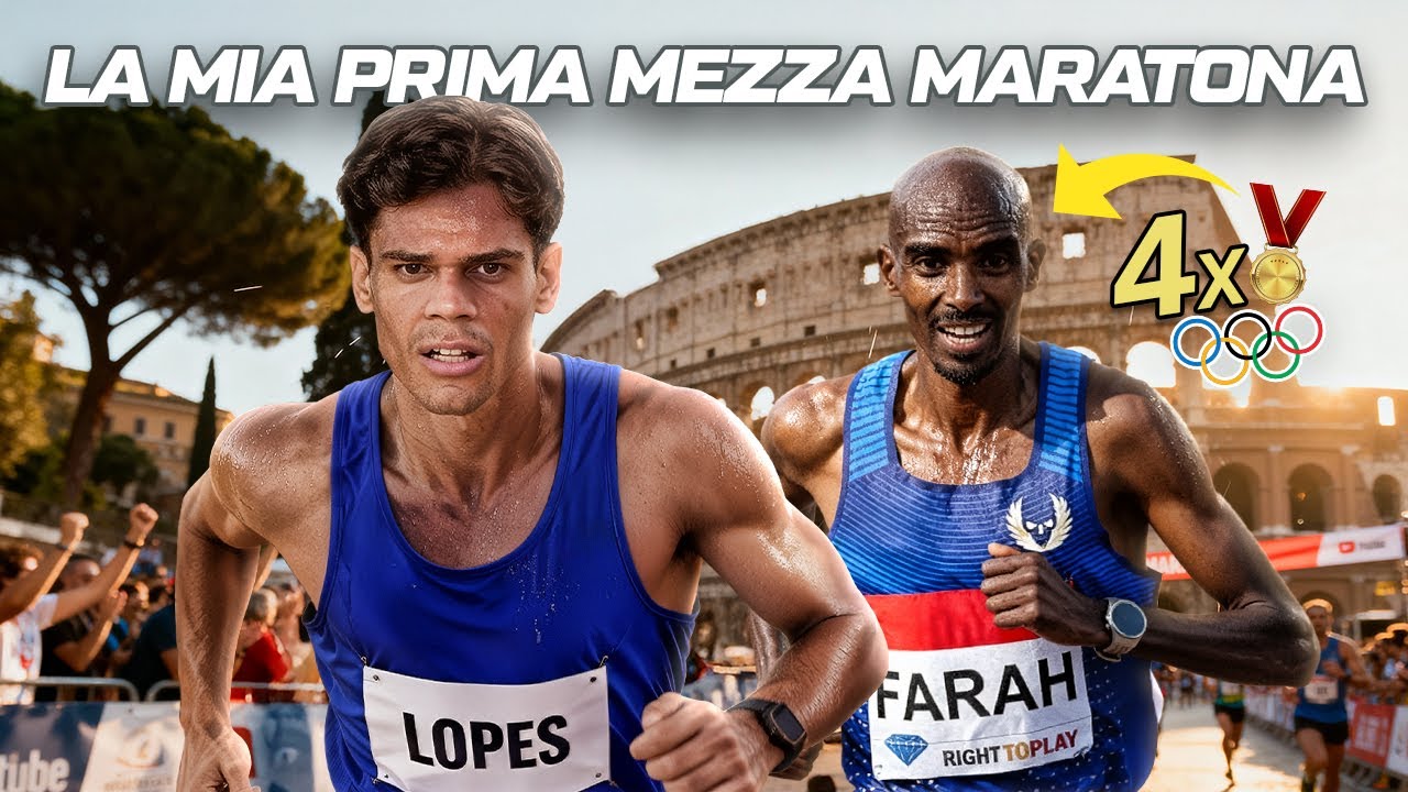 Ho corso la mia PRIMA MEZZA MARATONA con il RE delle OLIMPIADI🥇