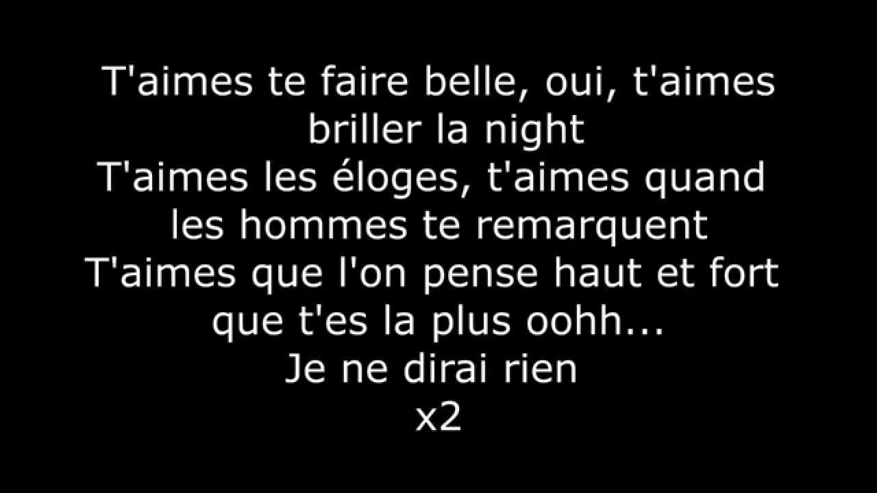 Paroles - Je ne dirais rien - Black M ft Shin Sekai