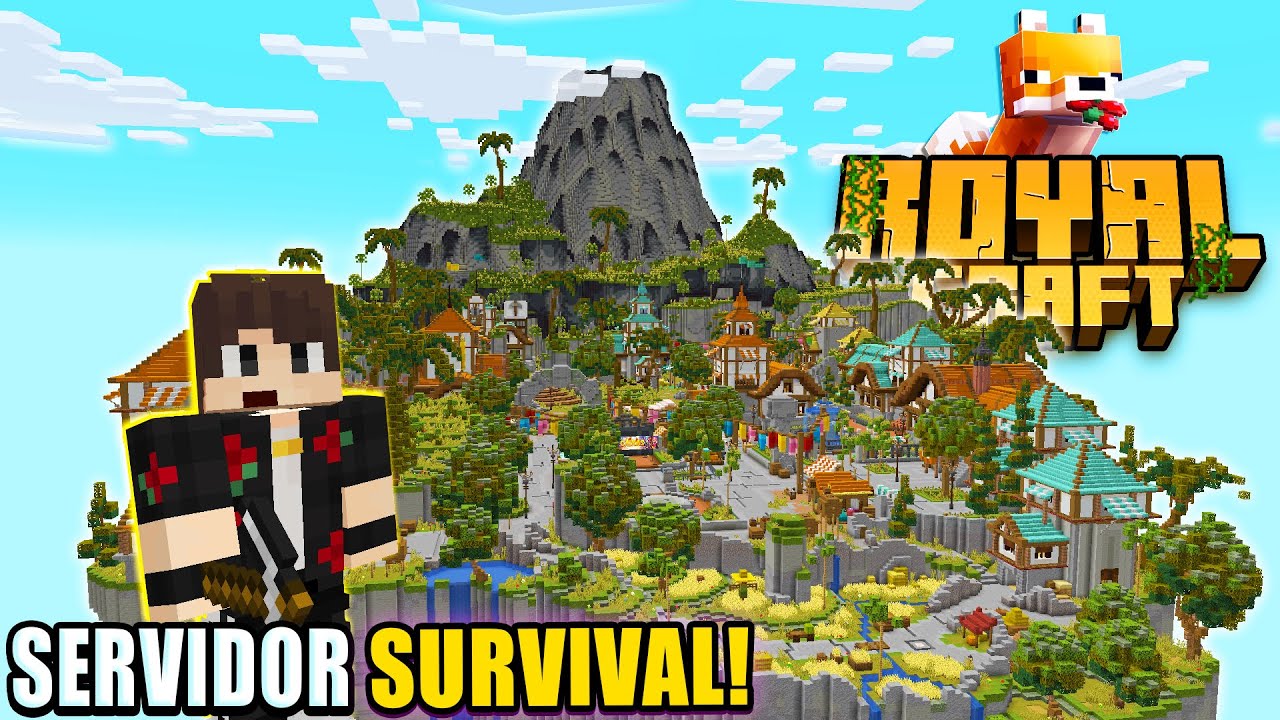 O MELHOR SERVIDOR SURVIVAL BRASILEIRO! ROYAL CRAFT!