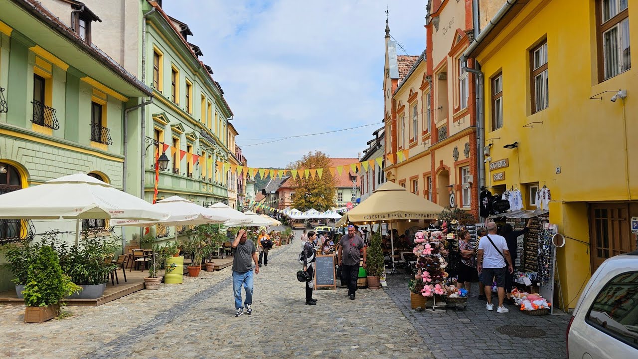 Cetatea Sighisoara - Walking Tour, 4K 60P HDR,  2024