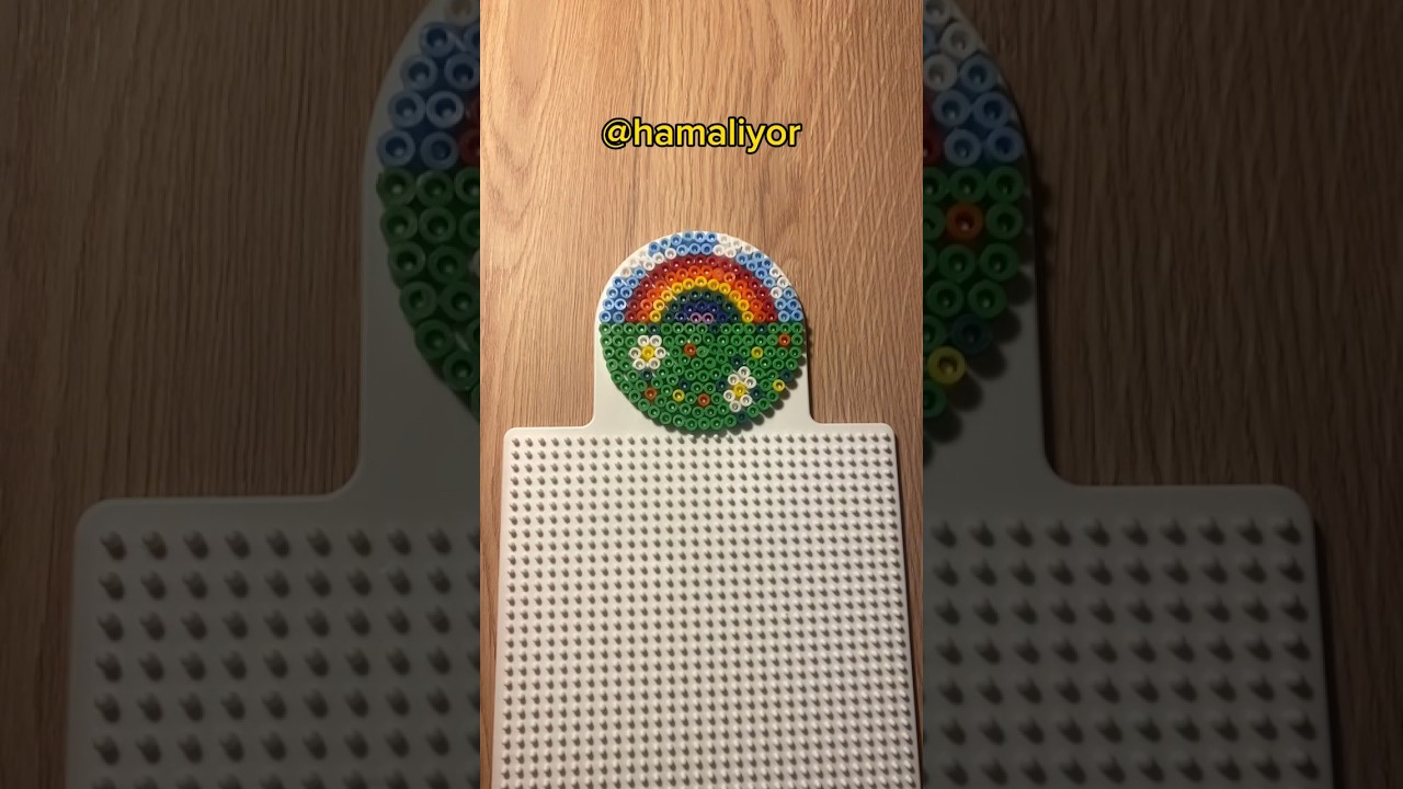 Hama Boncuk İle Bardak Altligi Nasil Yapilir? #hamaboncuk #hamabeads #hamadesen
