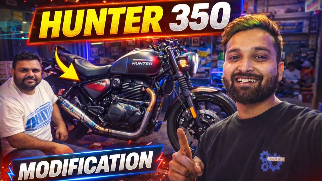 Hunter 350 Modification | Modifying My Grey Panther
