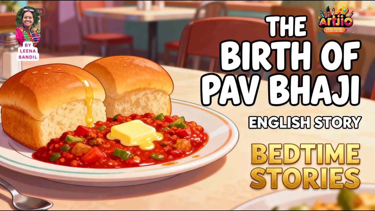 "The birth of pav bhaji"- Bed Time Story in ENGLISH  | By Leena Bandil | DISNEY STYLED | Artjio