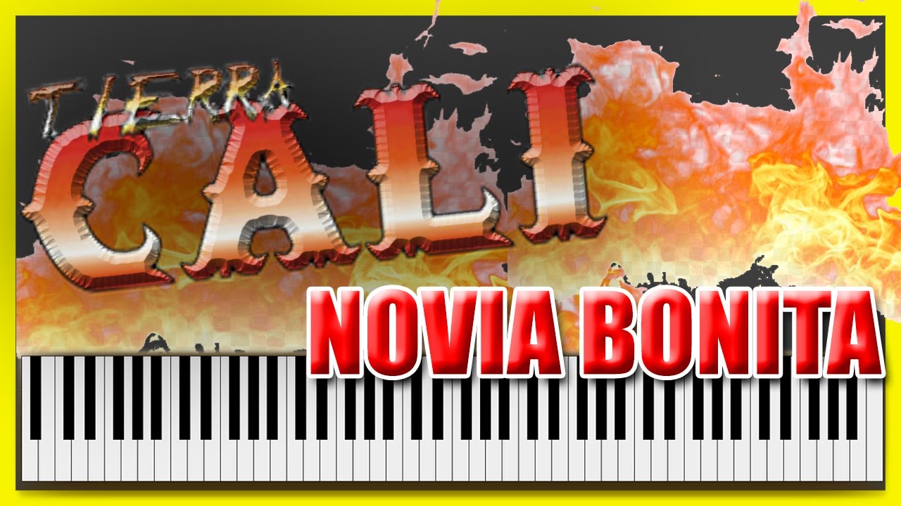 TIERRA CALI - NOVIA BONITA [PIANO TUTORIAL] [PISTA KARAOKE] JFANTASMITA [SYNTHESIA]