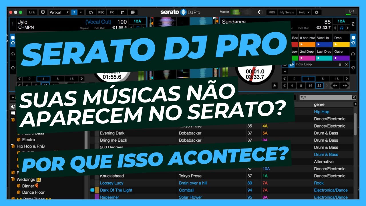 Suas músicas não aparecem no Serato DJ? Por que isso acontece?