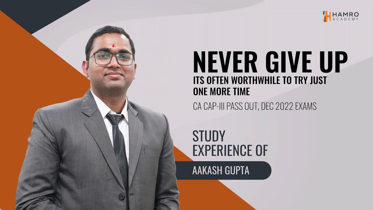CAP III December 2022 Pass Out | Aakash Gupta | Chartered Accountancy | Hamro Academy CA