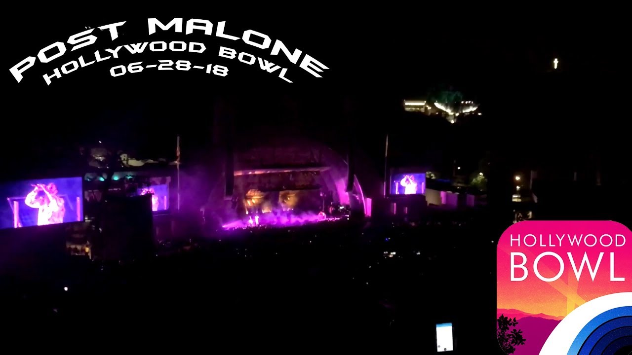 Post Malone performing live at Hollywood Bowl