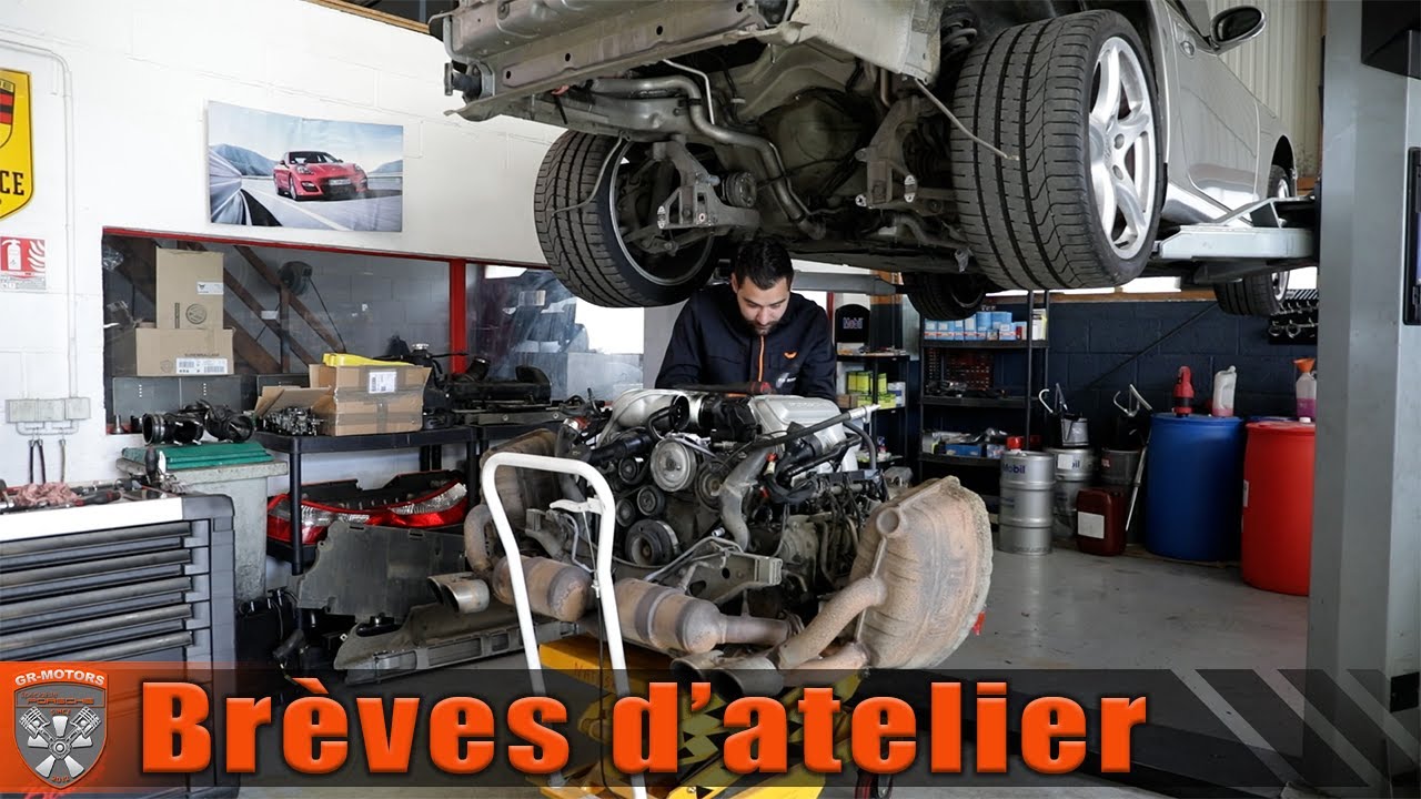 Porsche 997 fumée à l'échappement