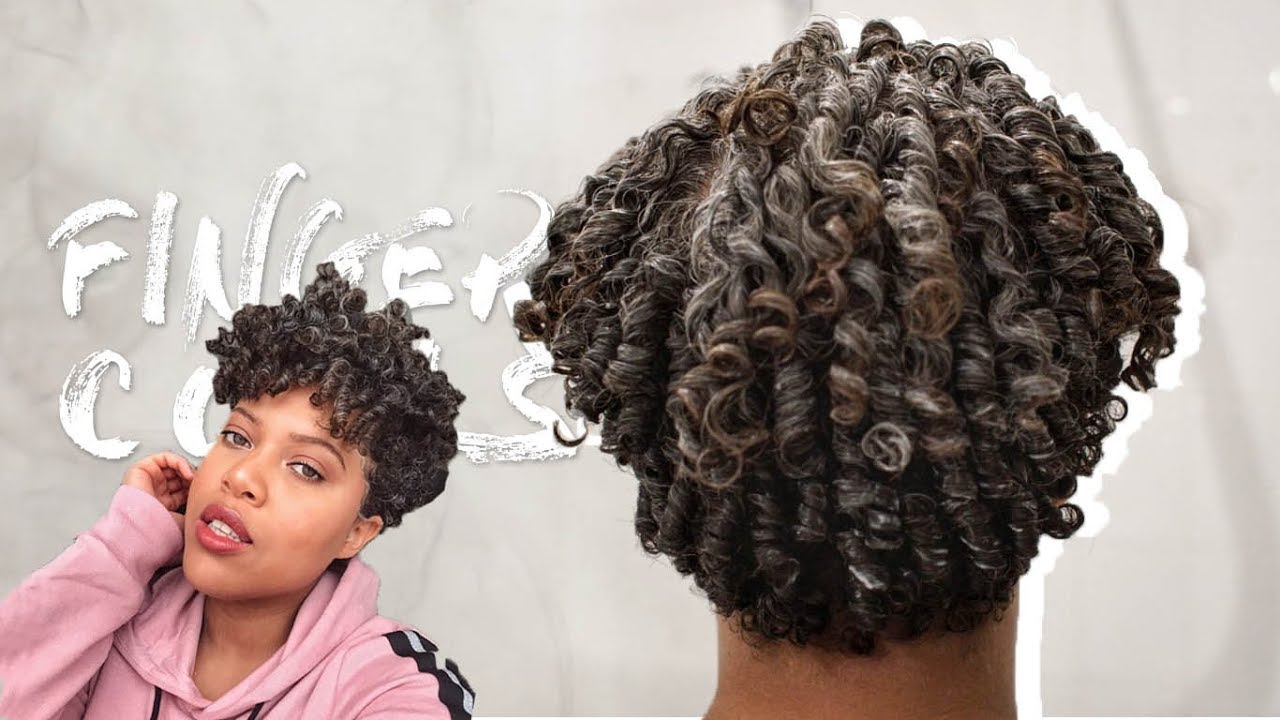 FINGER COILS ON SILVER NATURAL HAIR // Samantha Pollack