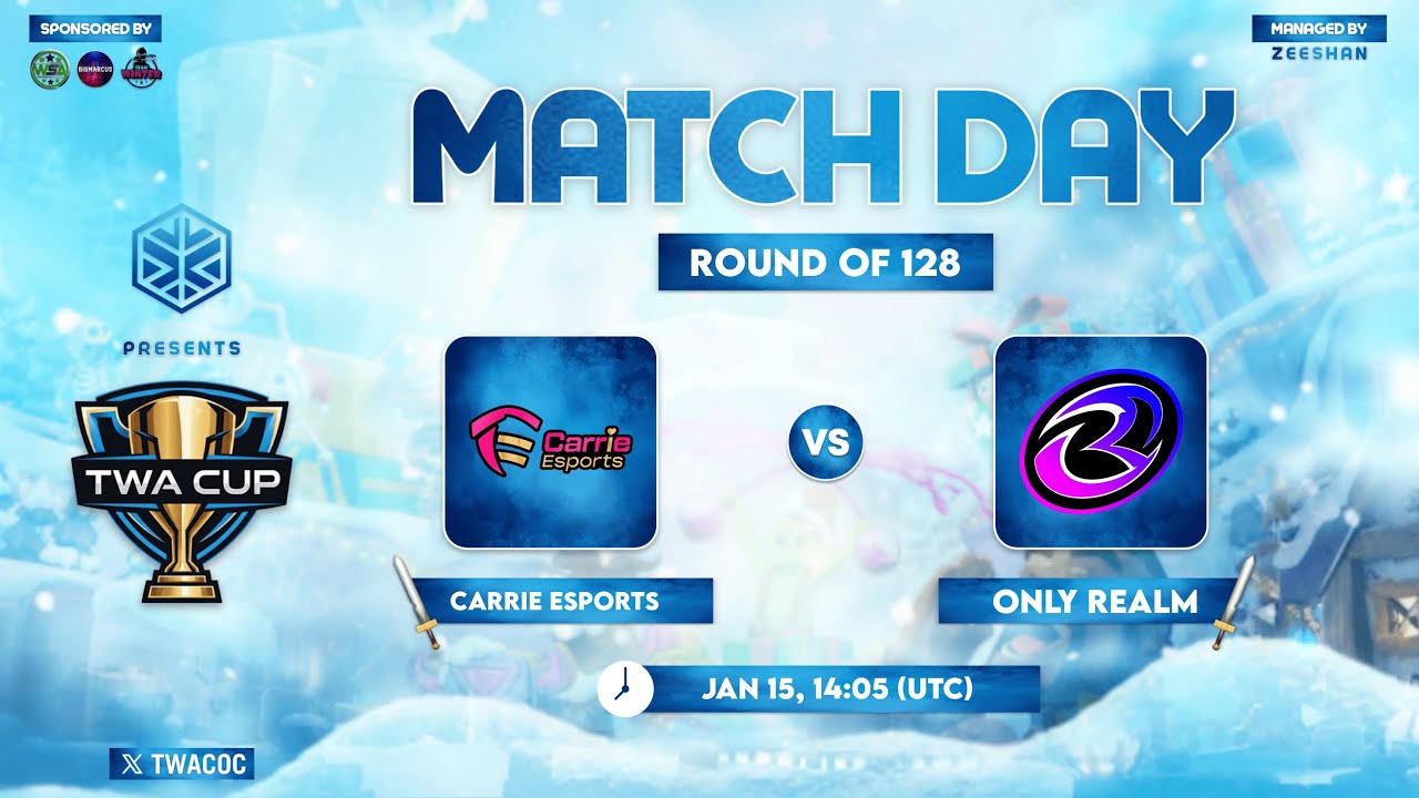 Carrie Esports 🆚 Only Realm 🏆TWA Cup🏆｜Clash of Clans部落衝突｜奶茶芝芝