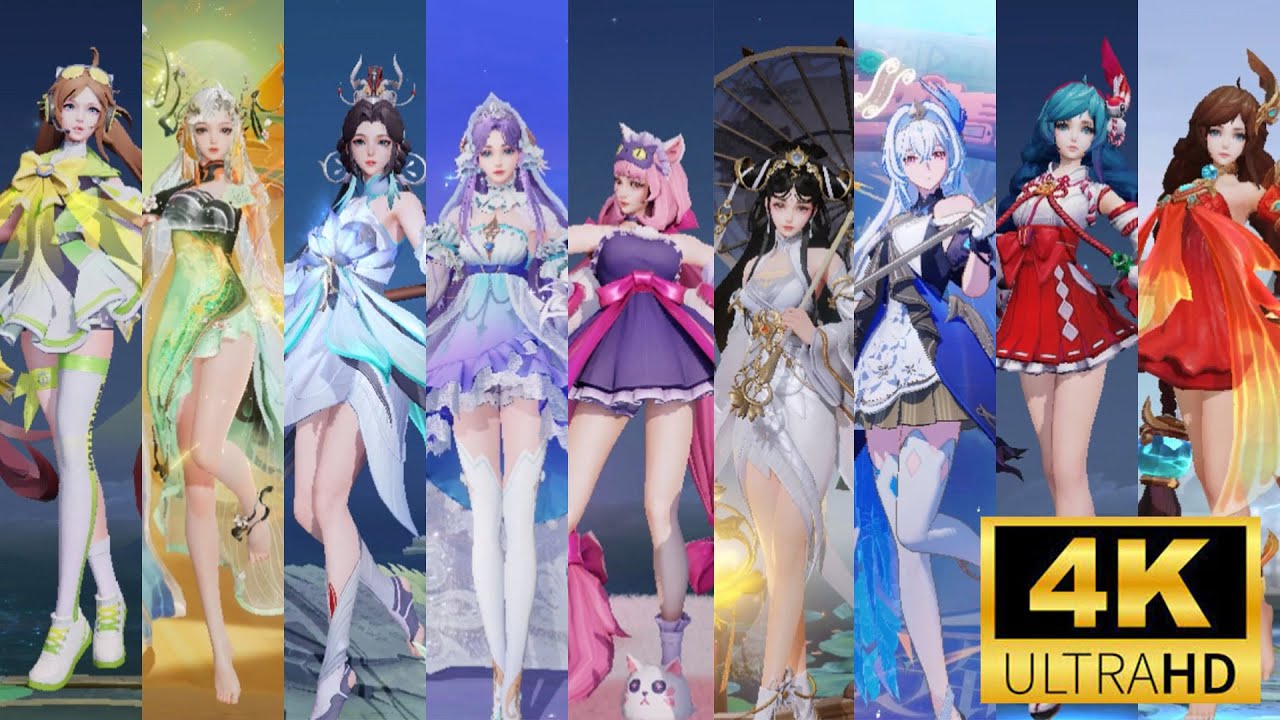 Honor of Kings All Da Qiao Costumes/Skins Animation S35
