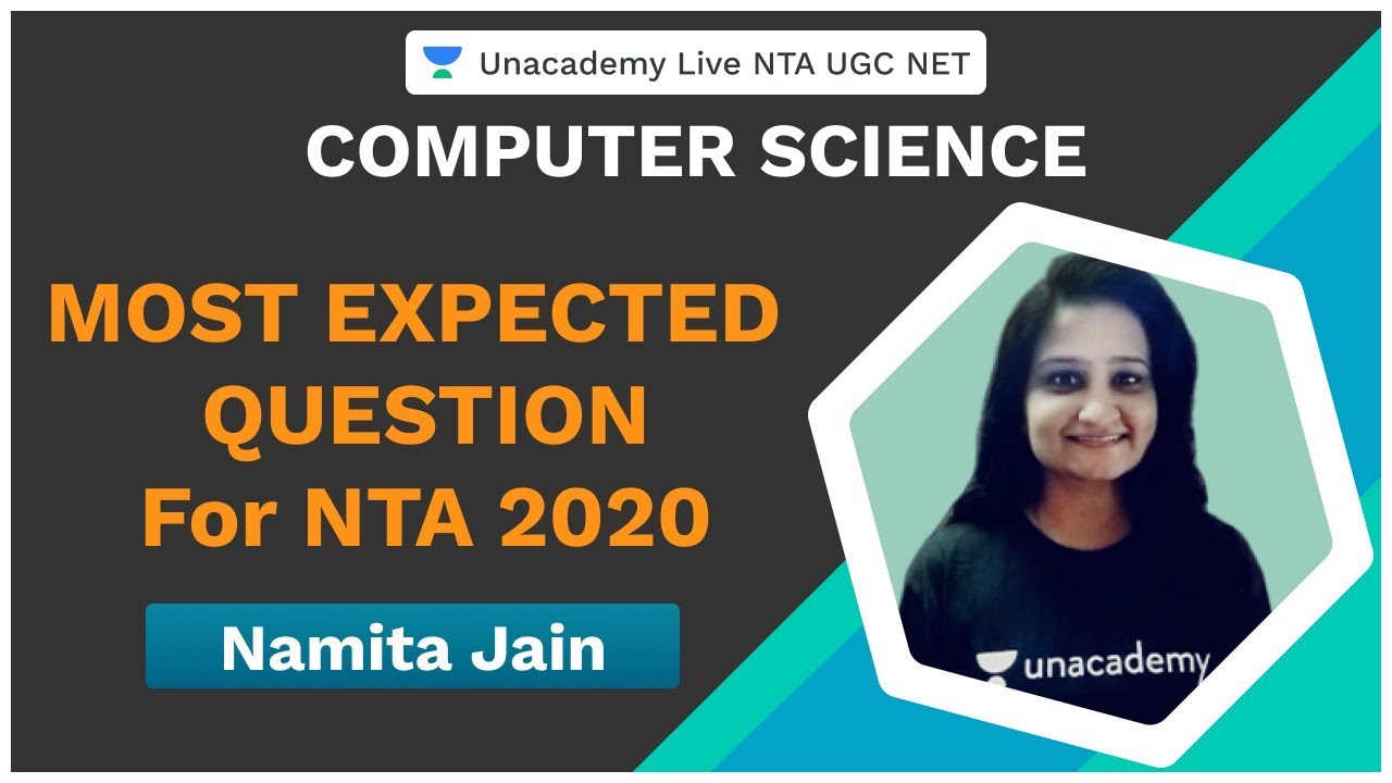Most Expected Question NTA 2020 | Computer Science | NTA UGC NET 2020 | Namita Jain