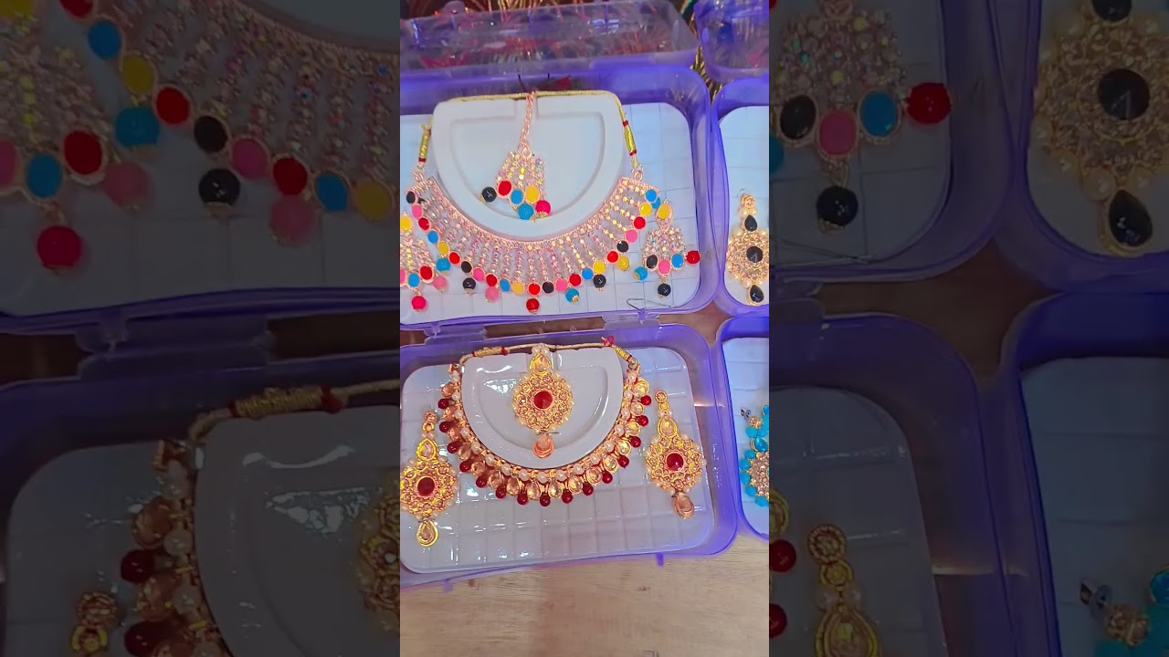 New and treand necklace designs #Jewellry # gala ka set #Haar #Gala set #goldcollection #jewelset