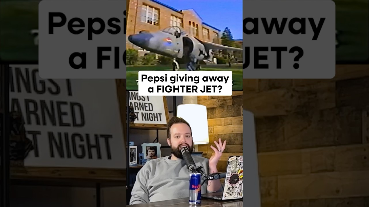 Pepsi promised to give away a FIGHTER JET #truecrime #history #podcast #funny