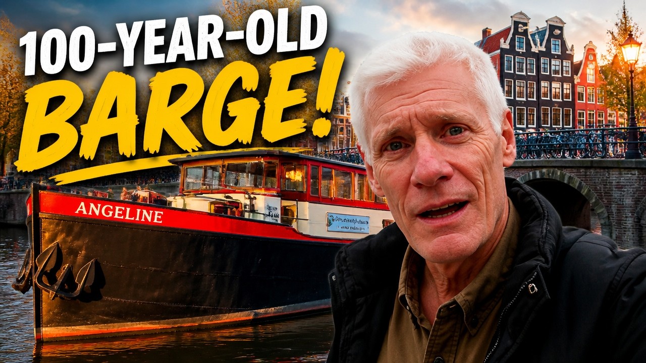 Мы остановились на 100-летнем корабле в Амстердаме.
