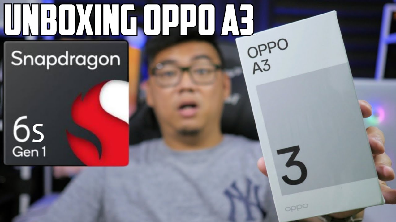 SNAPDRAGON NGEPRANK?! UNBOXING OPPO A3 8/128 | BAHAS  DETAIL FITUR COLOROS, TES GAMING & KAMERA JUGA