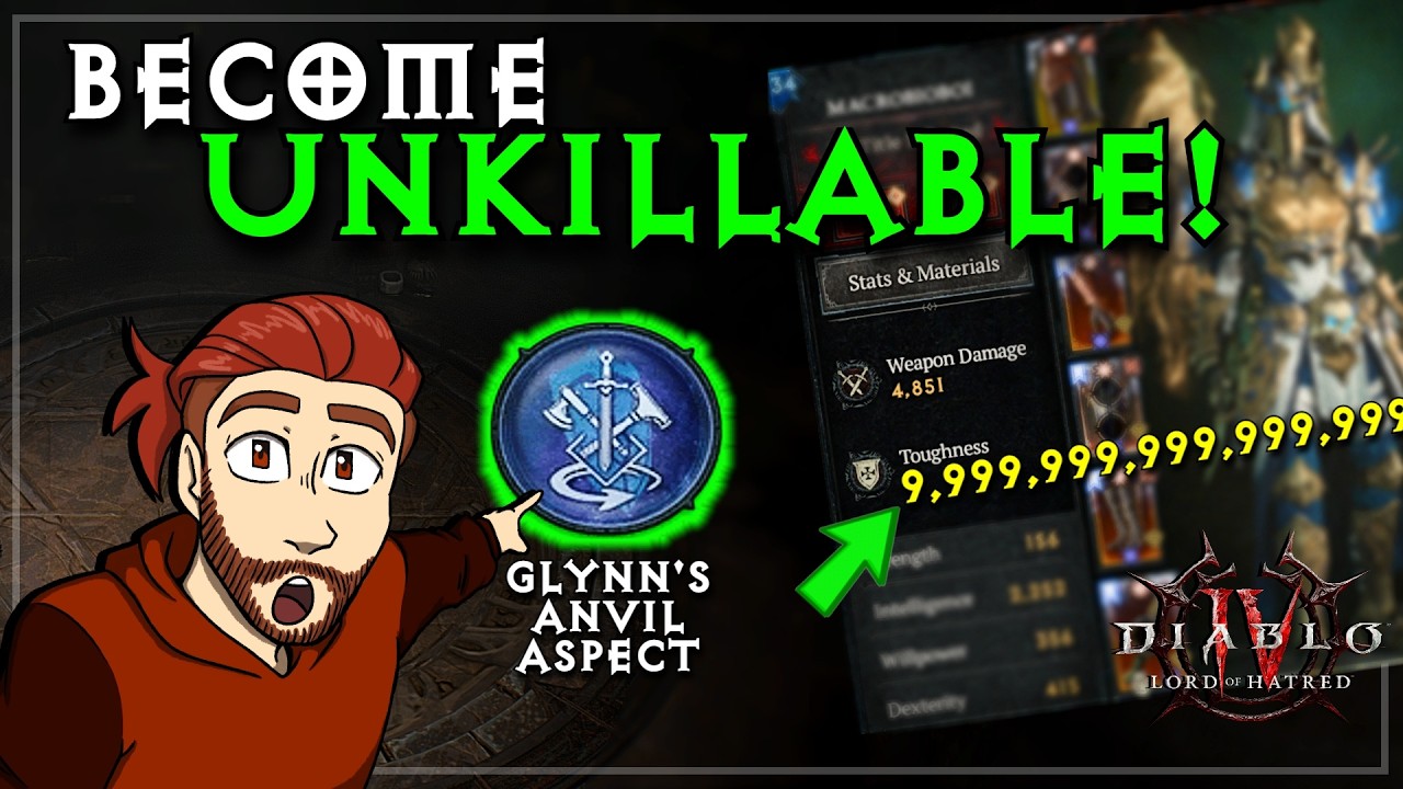 Become IMMORTAL With a Single Aspect in Diablo 4! Resolve Stacking Explained: Glynn's Anvil