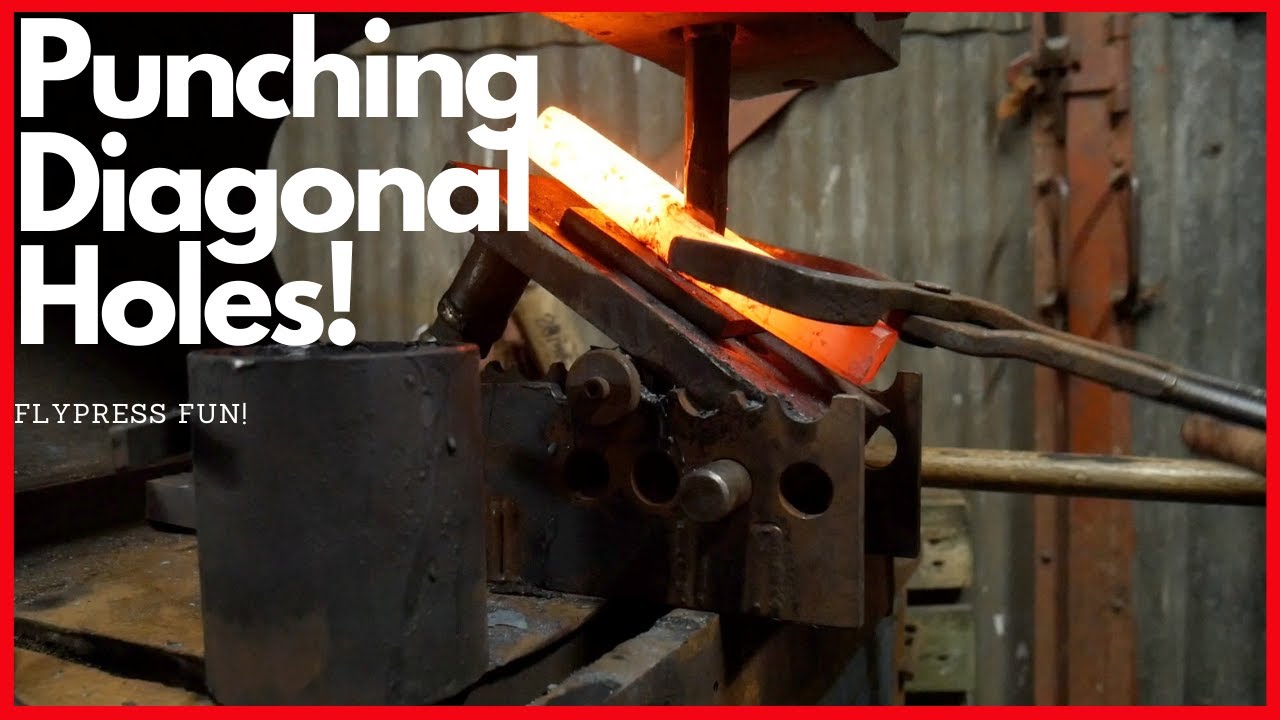[Blacksmith] Punching holes on the Piss! Flypress Fun.