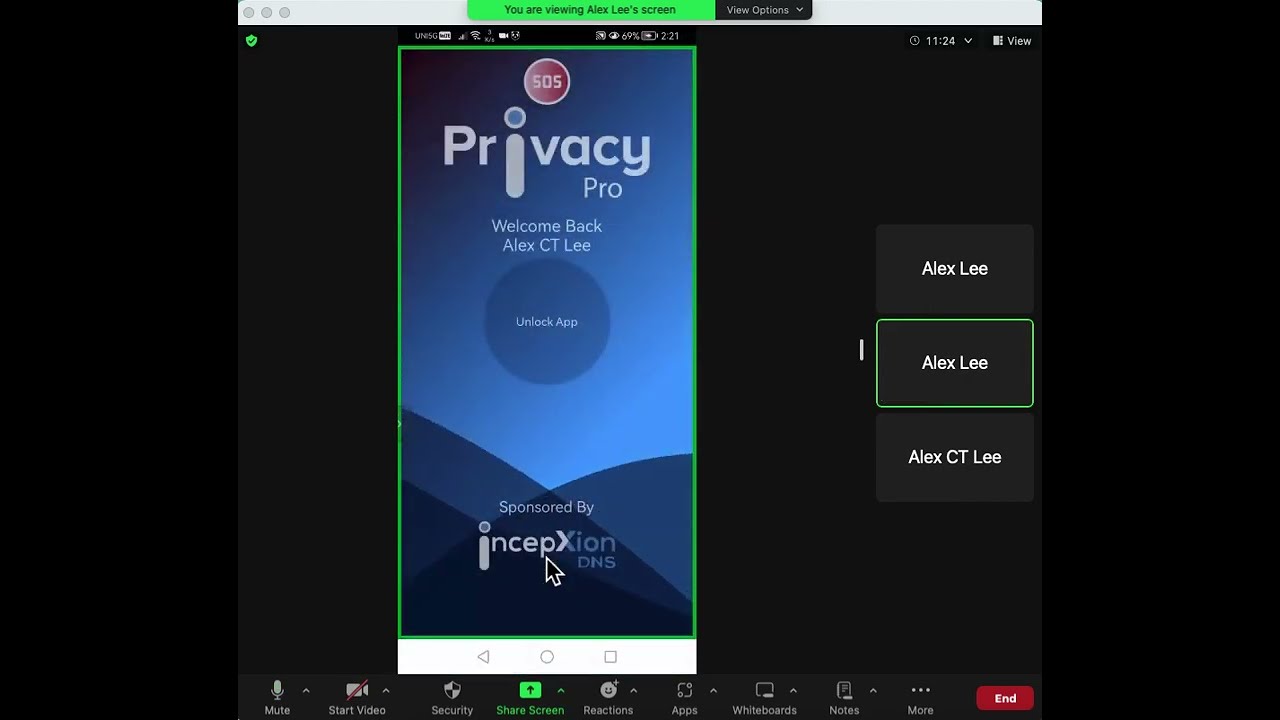 Privacy App with TDNS Resolver