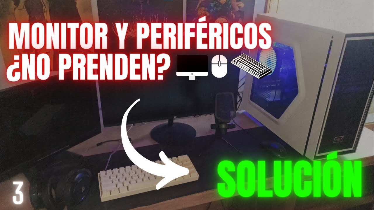 NO PRENDE el MONITOR, TECLADO, MOUSE  y AUDIFONOS - SOLUCIONES