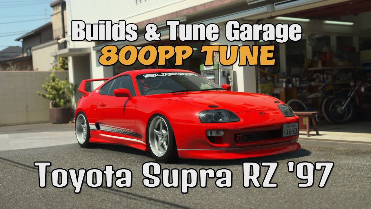 GT7 Build & Tune Garage | Toyota Supra RZ '97 | 800PP Build & Tune (Update 1.63)