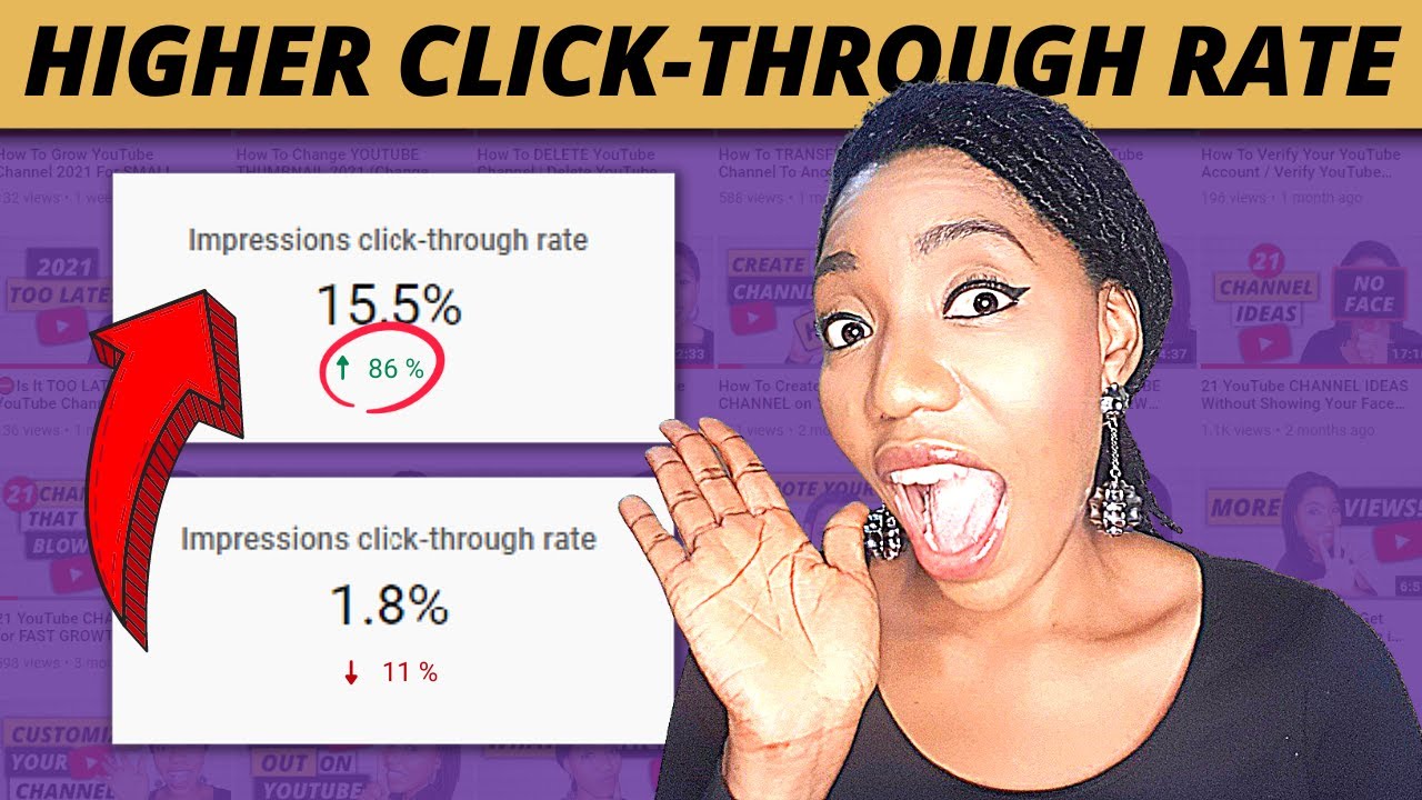 How To Increase Impressions Click Through Rate On YouTube in 2022 🚀 (YouTube CTR Explained)