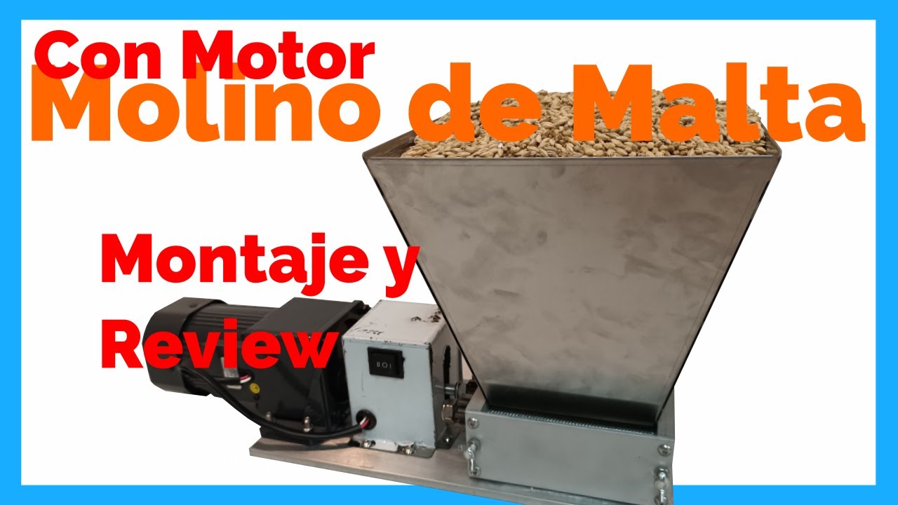 Molino de Malta con Motor 🌾🍻