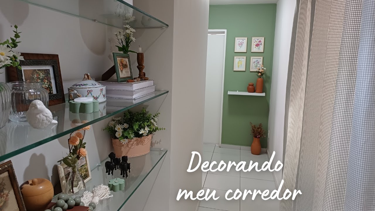 Decoração Aconchegante do Corredor | Pintura, decoração e faça você mesmo. Vlog silencioso