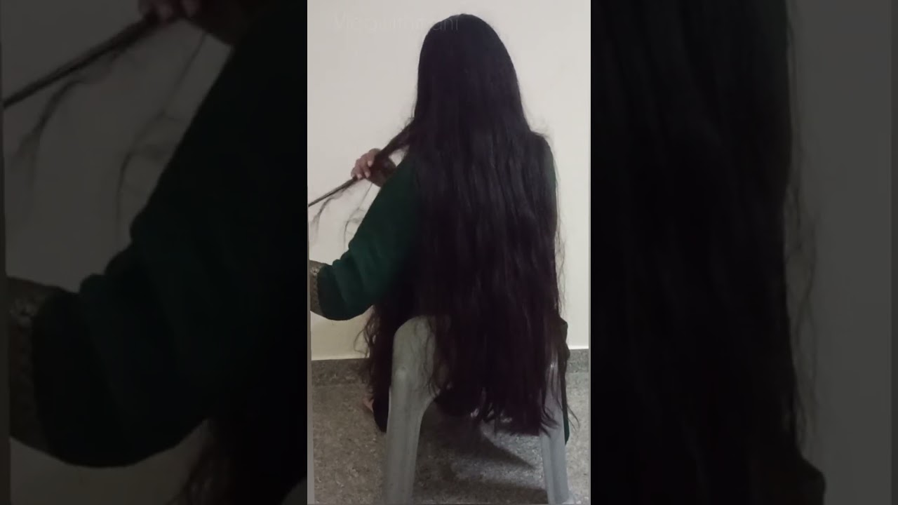 Dry hair combing video // hairfall//@vlogwithmani