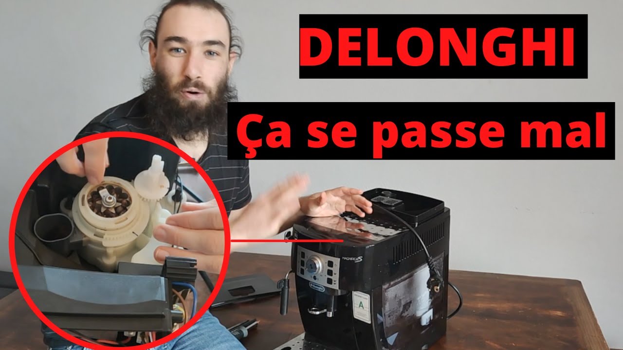 JE DÉMONTE MA DELONGHI POUR RÉGLER LE MOULIN [Magnifica S]